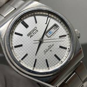 １円～稼働品・SEIKO AUTOMATIC ACTUS SilverWave /セイコー アクタス シルバーウェーブ 6306-8010 自動巻き メンズ腕時計 【YB-8010】の画像3