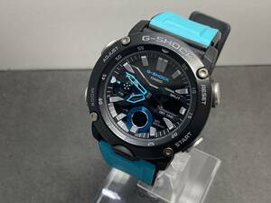 １円～稼働品 CASIO G-SHOCK/カシオ G-ショック カーボンコアガード アナデジ GA-2000 メンズ腕時計 QZ 【KB-050810】