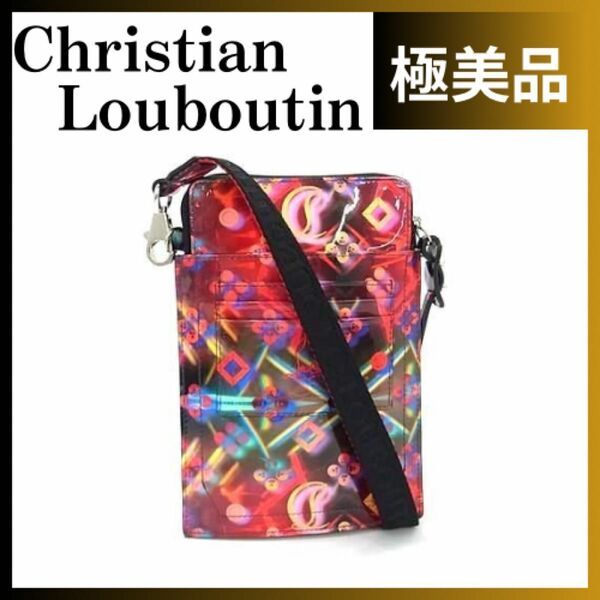 Christian Louboutin クリスチャンルブタン ルビラB PVC クロスボディ ショルダーバッグ ポシェット 