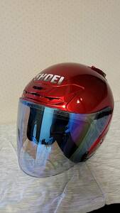 SHOEI ショウエイ J-FORCE2 J-FORCEⅡ 内装新品交換後未使用　Jフォース2 キャンディ アップル レッド Sサイズ ジェットヘルメット