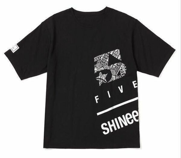 【未開封】 SHINee WORLD 2017 FIVE 公式 5分丈 Tシャツ L テミン オニュ ジョンヒョン ミンホ ミノ キー