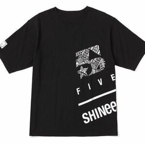 【未開封】 SHINee WORLD 2017 FIVE 公式 5分丈 Tシャツ L テミン オニュ ジョンヒョン ミンホ ミノ キーの画像1