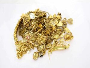 1 jpy plating Gold color stone attaching etc. accessory large amount set BV055