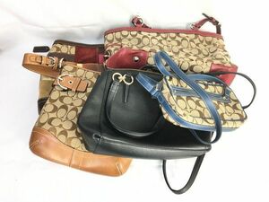 1 jpy beautiful goods contains Coach signature etc. tote bag handbag shoulder bag . summarize large amount set EV312