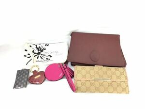 1 иен Cartier Gucci Ferragamo др. длинный кошелек сумка мелкие вещи и т.п. . суммировать много комплект EV235