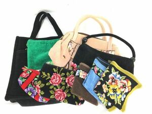 1 jpy unused contains Feiler handbag handkerchie pouch . summarize large amount set EV259