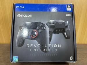 24) ■1円～ PS4 nacon REVOLUTION UNLIMITED PRO CONTROLLER レボリューション アンリミテッド 【ケーブル・説明書等 欠品 動作未確認】