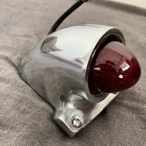 ビンテージオールドスパルト復刻 12V スパルトテール ランプ ライト ガラスレンズ アルミ製 ハーレー SR400 ブラットスタイル Reverb 2％erの画像4