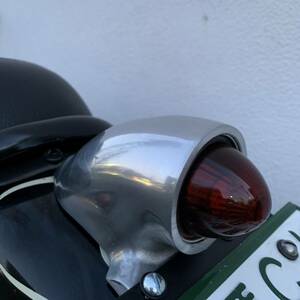  Vintage Old s Pal to reissue 12Vs Pal to tail lamp light glass lens aluminium Harley SR400blato style Reverb 2%er