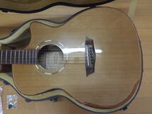 ワッシュバーン エレクトリックアコースティックギター Washburn WCG66SCE 6-String Grand Auditorium Cutaway Acoustic Guitar - Natural_画像2