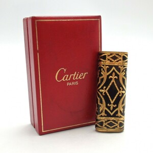 1 jpy ~ CARTIER Cartier Roy Kingroi King gas lighter 18K Au box attaching * put on fire not yet verification y78-2602770[Y commodity ]