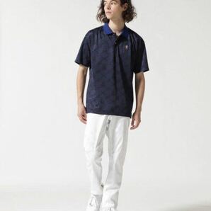 【 新品未使用 メンズ50 MARK&LONA 】 ポロシャツ マークアンドロナ XL ネイビー 紺 マーク&ロナ 国内正規品 ポロ 半袖の画像3