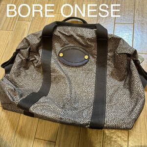 ♪♪④ミニボストンバッグ BORBONESE☆REDWALL☆ITALIA☆ブラウン系