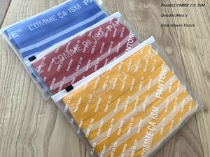 新品訳有り COMME CA ISM コムサイズム PANTONE（Ｒ） × コムサイズム ボーダーアンダーウェア 3点SET L(84-94cm)サイズ 86QP52 総額5,280