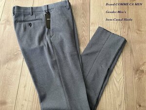  новый товар образец COMME CA MEN Comme Ca men "в елочку" * джерси брюки 04 серый M размер 25PE10 обычная цена 23,100 иен 