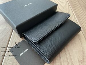  new goods translation equipped COMME CA MEN Comme Ca men floor leather angle Chevrolet The - three folding purse 05 black 60XI64 regular price 20,900 jpy 