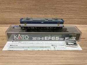 80. KATO　Nゲージ　 3019-8　EF65 1000 前期形 JR貨物 2次更新車色　電気機関車　美品ですが　現状品で　鉄道模型　