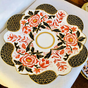 １８８９年        シェリーワイルマンジャパンウエアー豪華なハンドペイント伊万里パターン大きなサンドウイッチ盛り皿の画像6