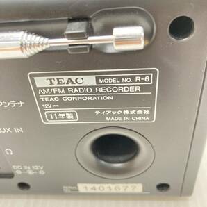 TEAC R-6 AM FM ラジオ レコーダー SD AUX アラーム 2011年製 ティアック オーディオ 動作品 の画像3