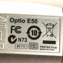 PENTAX Optio E50 6.2mm-18.6mm コンパクトデジタルカメラ QG033-84_画像7