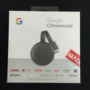 新品同様・未開封 Google Chromecast GA00439-JP グーグル クロームキャスト チャコール QR035-322