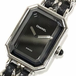 シャネル プルミエール Mサイズ クォーツ 腕時計 ブラック文字盤 スクエアフェイス 未稼働品 ブランド小物 CHANELの画像1