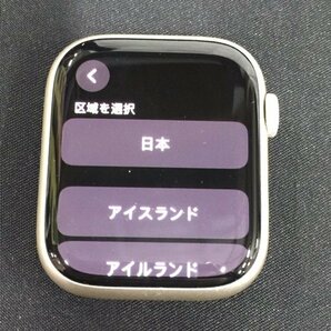 1円 Apple Watch Series8 45mm GPSモデル A2771 MNP93J/A スターライト スマートウォッチ 本体の画像2