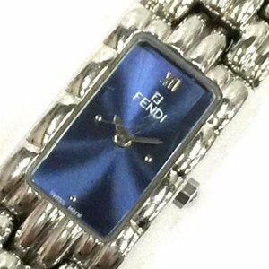 フェンディ クォーツ 腕時計 レディース スクエアフェイス 660L/005-296 稼働品 純正ブレス ブランド小物 FENDI