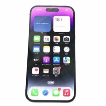 1円 SIMフリー Apple iPhone14 Pro A2889 MQ1E3J/A 256GB ディープパープル スマホ 本体 SIMロック解除済_画像2