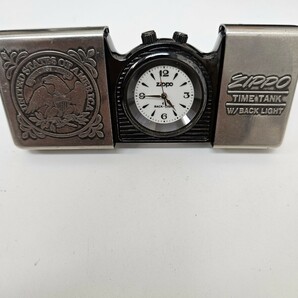 ZIPPO ジッポー 置時計1996年製アメリカンイーグル 稼動品 Zippo ジッポ 置き時計の画像1