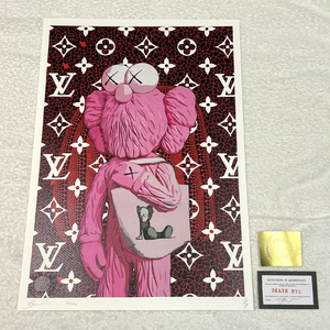 世界限定100枚 DEATH NYC カウズ KAWS COMPANION ヴィトン LOUISVUITTON 草間彌生 南瓜 ポップアート アートポスター 現代アート Banksy