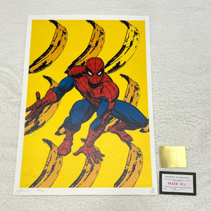 DEATH NYC スパイダーマン アンディ・ウォーホル バナナ マーベル 世界限定100枚 ポップアート アートポスター 現代アート KAWS Banksy