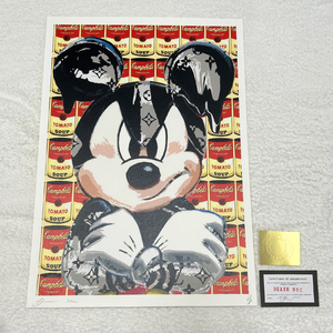 世界限定100枚 DEATH NYC ミッキーマウス ルイヴィトン LOUISVUITTON ウォーホル ポップアート アートポスター 現代アート KAWS Banksy