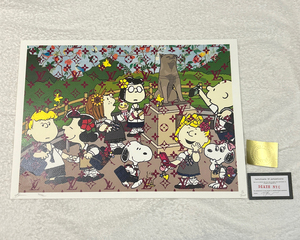 DEATH NYC スヌーピー SNOOPY ルイヴィトン LOUISVUITTON ポップアート PEANUTS 世界限定100枚 アートポスター 現代アート KAWS Banksy