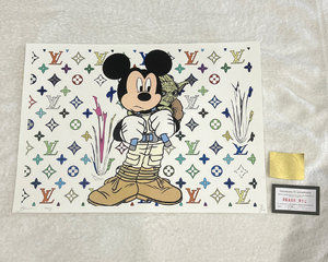 DEATH NYC ミッキーマウス ヨーダ ヴィトン STARWARS LOUISVUITTON 世界限定100枚 ポップアート アートポスター 現代アート KAWS Banksy