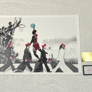 世界限定100枚 DEATH NYC ビートルズ BEATLES ヴィトン マイケルジョーダン NBA LV ポップアート アートポスター 現代アート KAWS Banksyの画像1