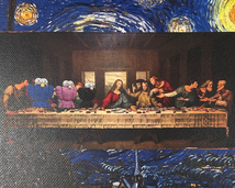 世界限定100枚 DEATH NYC 最後の晩餐 KAWS カウズ COMPANION ゴッホ Dismaland ポップアート アートポスター 現代アート Banksy_画像3