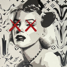 世界限定100枚 DEATH NYC マリリン・モンロー ヴィトン LOUISVUITTON カウズ CHANEL ポップアート アートポスター 現代アート KAWS Banksy_画像4