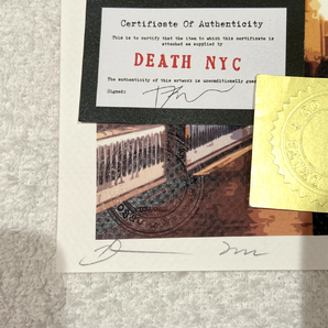 世界限定100枚 DEATH NYC スヌーピー SNOOPY ビートルズ BEATLES アビィロード ポップアート アートポスター 現代アート KAWS Banksyの画像2