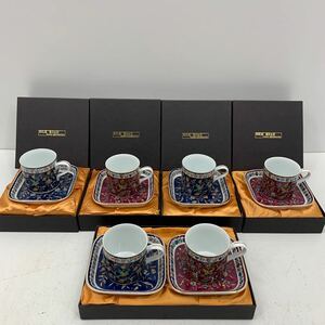 I☆未使用☆カップ ソーサー SILKROAD ティーカップ コーヒーカップ 食器まとめ売り 花柄 ゴールド 洋食器 和食器 インテリア 陶器まとめ