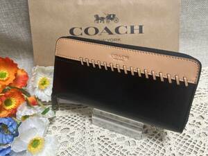 コーチ COACH 長財布 財布 アコーディオン ウォレット スポーツ カーフ レザー サドル クリスマス プレゼント メンズ F75209 A156 