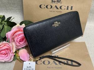 コーチ COACH 長財布 財布 ラウンドジップ アウトレット ストラップ付 ウォレット 新作 プレゼント ギフト 新品 A203 C3441