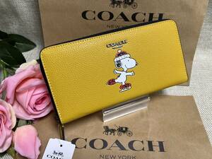 コーチ COACH 長財布 財布 アコーディオン ウォレット スヌーピー モチーフ フラックス マルチ COACH X PEANUTS コラボ ギフト CE715 A090