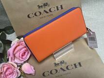 コーチ COACH 長財布 財布 アコーディオン ラウンドファスナー ウォレット ロングウォレット レザー プレゼント 贈り物 ギフト C6699 A078 _画像4