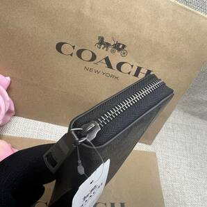 コーチ COACH 長財布 財布 ラウンドファスナー 財布メンズ シグネチャー アコーディオン ジップアラウンド レザー プレゼントF58112 C292の画像7