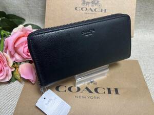 コーチ COACH 長財布 財布 スポーツアコーディオンウォレット カーフレザー ギフトセット ブラック レザー 黒メンズ プレゼントF58928 A169