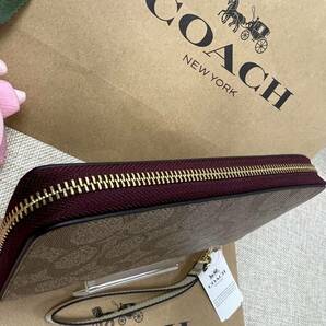 コーチ COACH 財布 長財布 スヌーピー コラボ ロング ジップ ウォレット シグネチャー キャンバス ウイズ スヌーピー C4598 C236の画像5