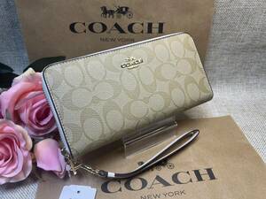 コーチ COACH 長財布 財布 シグネチャー ラウンドファスナー ロング ジップ アラウンド ウォレット レディース プレゼント C4452 B172 