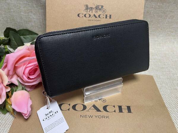 コーチ COACH 長財布 財布 アコーディオン ジップアラウンド ラウンドファスナー レザー プレゼント メンズ 財布 F74769 A173