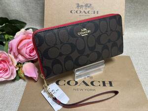 コーチ COACH 長財布 財布 ラウンドファスナー シグネチャー ロング ジップ アラウンド ウォレット プレゼント ギフト C4452 A154